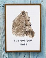 Permin borduurpakket I've got you babe 92-5106 telpatroon