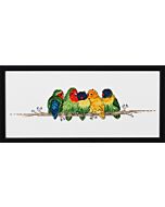 Permin borduurpakket 'dwergpapegaaien' 92-5314 telpatroon