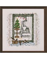 Borduurpakket winterraam van Permin 92-9178
