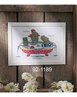 Permin borduurpakket geboortetegel nijlpaard 92-1189