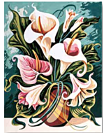 Voorbedrukt stramien roze zachtheid om te borduren seg de paris 926.84