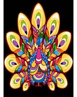 Seg de Paris voorbedrukte stramien gekleurde pauw 929.643 borduren