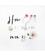 Letistitch borduurpakket 'home is where mom is' 929 telpatroon