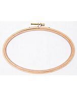 Houten ovale borduurring  22.5cm x 14.8cm Rico Design nr 95311.00.00