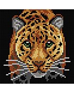 Orchidea borduurpakket panter 9777 voorbedrukt stramien incl. garen, ideaal voor beginners!