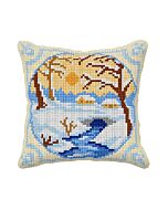 Orchidea borduurkussenpakket winter seizoen 99047 voorbedrukt