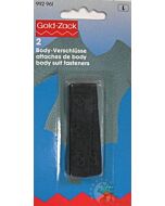 Bodystocking sluiting 60mm, zwart vab Prym.