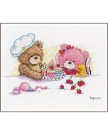  Borduurpakket Popcorn en Brie bakken om te borduren  