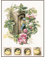 Lanarte borduurpakket vogelhuisje met rozen van Marjolein Bastin