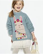  Phildar trui breien met een alpaca erop uit boek 696