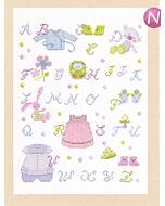 Borduurpakket  Kleding ABC