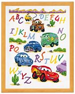 Borduurpakket  ABC Cars Disney Vervaco pn-0014877
