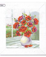 Anemonen in vaas borduurpakket