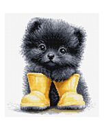 Luca-s borduurpakket kleine puppy avonturier B1420 telpatroon