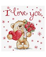 Luca-s borduurpakket ik hou van jou B1421 telpatroon