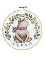 DMC borduurpakket  folk bear incl borduurring