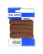 Blauwe kaart elastiek bruin