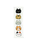 Crafty Kit borduurpakket boekenlegger katten BM-002 telpatroon