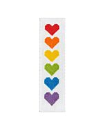 Crafty Kit borduurpakket boekenlegger regenboog liefde BM-010 telpatroon