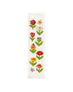 Crafty Kit borduurpakket boekenlegger bloemen BM-016 telpatroon