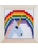 Borduurpakket kinderen Eenhoorn - Unicornin spansteek pako 079.732