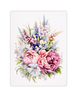 Magic needle borduurpakket bouquet with peonies 210-310 telpatroon