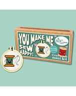 Crafty Kit borduurpakket matchbox mini kt klosje garen incl. kleine borduurring & sleutelhangertje
