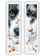 Borduurpakket 2 boekenleggers hond en poes van Vervaco pn-0155651