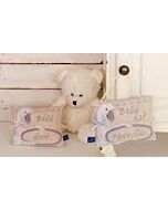 Borduurpakket baby slaapt / baby is wakker om te borduren voor een baby