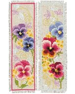 Vervaco borduurpakket 2 boekenlegger van viooltjes borduren pn-0169653