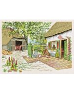 Borduurpakket  boerderij en paard van Eva Rosenstand 74.219