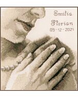 Borduurpakket Bruidspaar handen van Vervaco pn-0002294