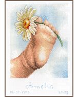 Borduurpakket geboortelap babyvoetje van Vervaco pn-0155063