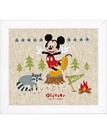 Borduurpakket geboortetegel  Mickey Mouse Disney A woodsy adventure om te borduren vervaco pn-0167674