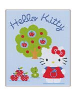 Borduurpakket hello kitty met appelboom