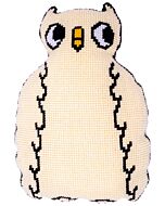 Borduurpakket kruissteekkussen Eva Mouton uil met kussenrug van Vervaco pn-0199803 