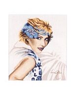 Borduurpakket Sarah Moon van Lanarte met telpatroon 35128