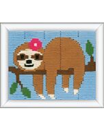 Borduurpakket spansteek Lieve luiaard voor kinderen vervaco PN-0178725