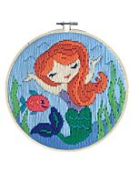 Borduurpakket spansteek zeemeermin incl. borduurring van Needleart World LST3.007