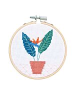 Borduurpakket Strelitzia plant van rico Design 100129 