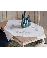 Borduurpakket tafelkleed Huiskamerplanten van Vervaco pn-0186890 voorbedrukt 