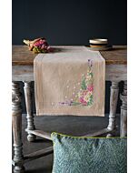 Borduurpakket tafelloper lentebloemen van Vervaco PN-0190851
