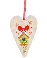 Borduurpakket vogelhuisje voor op te hangen Vervaco pn-0145782