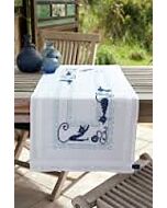 Borduurpakket voorbedrukte loper vrolijke poezenbende om te borduren van vervaco pn-0153899