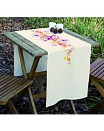 Vervaco voorbedruktd loper herfstbladeren om te borduren afm 38x142 cm