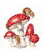 Bothy Threads borduurpakket muizen met paddestoelen XHD101 borduren