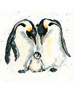 Bothy Threads borduurpakket Pingouin familie XHD87 borduren