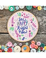 Bothy Threads vrij borduurpakket Set Happy ELFW04 voorbedrukt