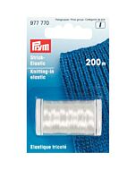 Brei-elastiek meeloopgaren transparant van Prym