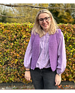 Breipakket gilet met pofmouwen breien van Phildar Phi Givre